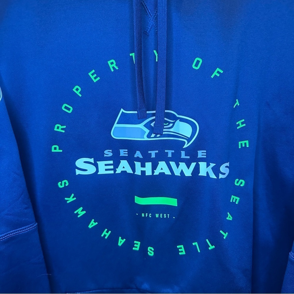 Nike Seattle Seahawks Men's Pullover Hoodie - Picture 2 of 7